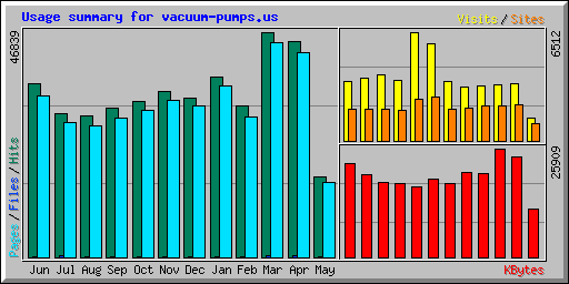 Usage summary for vacuum-pumps.us